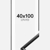Ramme New Lifestyle Sort 40x100 cm - Passepartout Hvid 30x91 cm