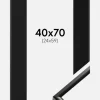 Ramme New Lifestyle Sort 40x70 cm - Passepartout Sort 25x60 cm