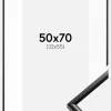 Ramme New Lifestyle Sort 50x70 cm - Passepartout Hvid 33x56 cm