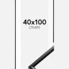 Ramme New Lifestyle Sort 40x100 cm - Passepartout Hvid 30x90 cm