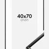 Ramme New Lifestyle Sort 40x70 cm - Passepartout Hvid 28x58 cm