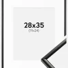 Ramme New Lifestyle Sort 28x35 cm - Passepartout Hvid 20x25 cm