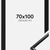 Ramme New Lifestyle Sort 70x100 cm - Passepartout Sort 59,4x84 cm (A1)