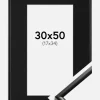 Ramme New Lifestyle Sort 30x50 cm - Passepartout Sort 18x35 cm