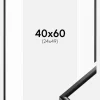 Ramme New Lifestyle Sort 40x60 cm - Passepartout Hvid 25x50 cm