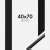 Ramme New Lifestyle Sort 40x70 cm - Passepartout Sort 28x58 cm