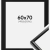 Ramme New Lifestyle Sort 60x70 cm - Passepartout Sort 20x24 inches