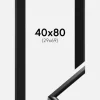 Ramme New Lifestyle Sort 40x80 cm - Passepartout Sort 30x70 cm