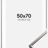 Ramme New Lifestyle Stål 50x70 cm - Passepartout Hvid 42x59,4 cm (A2)