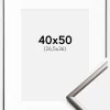 Ramme New Lifestyle Stål 40x50 cm - Passepartout Hvid 27,5x37 cm