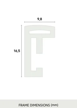 Ramme New Lifestyle Turkis 50x70 cm - Passepartout Sort 42x59,4 cm (A2)