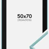 Ramme New Lifestyle Turkis 50x70 cm - Passepartout Sort 16x24 inches