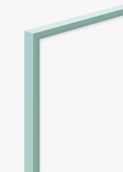 Ramme New Lifestyle Turkis 40x50 cm - Passepartout Hvid 29,7x42 cm (A3)