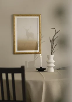 Ramme Nostalgia Guld 50x100 cm - Passepartout Hvid 30x80 cm