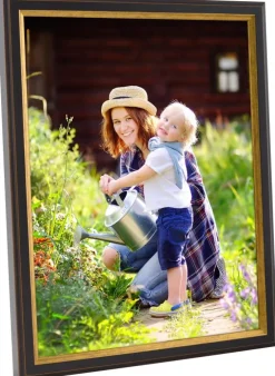 Ramme Nyhyttan Brun / Guld - Valgfri Størrelse (Plexiglas)