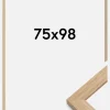 Ramme Oak Wood Akrylglas 75x98 cm