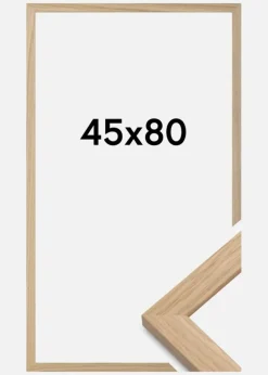Ramme Oak Wood Akrylglas 45x80 cm