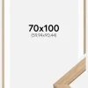 Ramme Oak Wood 70x100 cm - Passepartout Hvid 24x36 inches