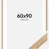 Ramme Oak Wood 60x90 cm - Passepartout Hvid 50x80 cm