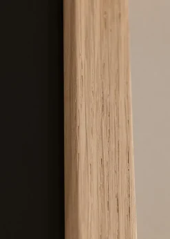Ramme Oak Wood 70x90 cm - Passepartout Sort 55x70 cm