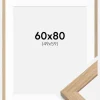 Ramme Oak Wood 60x80 cm - Passepartout Hvid 50x60 cm