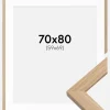 Ramme Oak Wood 70x80 cm - Passepartout Hvid 60x70 cm