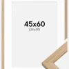 Ramme Oak Wood 45x60 cm - Passepartout Hvid 35x50 cm