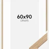 Ramme Oak Wood 60x90 cm - Passepartout Hvid 40x70 cm