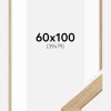 Ramme Oak Wood 60x100 cm - Passepartout Hvid 40x80 cm