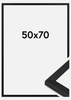 Ramme Oban Akrylglas Sort 50x70 cm