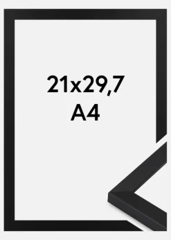 Ramme Oban Akrylglas Sort 21x29.7 cm (A4)