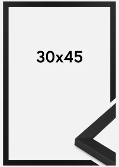 Ramme Oban Akrylglas Sort 30x45 cm