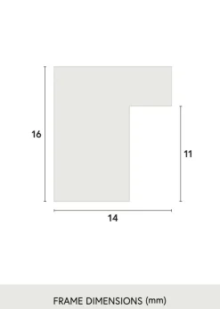 Ramme Oban Akrylglas Sort 59.4x84 cm (A1)