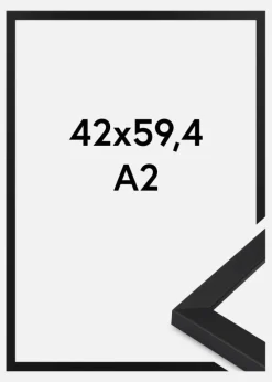 Ramme Oban Akrylglas Sort 42x59.4 cm (A2)