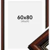 Ramme Old Retro 60x80 cm - Passepartout Hvid 50x70 cm