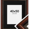 Ramme Old Retro 40x50 cm - Passepartout Sort 27x35 cm