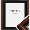 Ramme Old Retro 50x60 cm - Passepartout Sort 40x50 cm