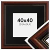 Ramme Old Retro 40x40 cm - Passepartout Sort 10x10 inches