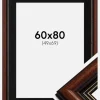 Ramme Old Retro 60x80 cm - Passepartout Sort 50x70 cm