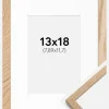 Ramme Oslo Eg 13x18 cm - Passepartout Hvid 3,5x5 inches