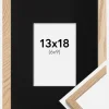 Ramme Oslo Eg 13x18 cm - Passepartout Sort 7x10 cm