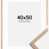 Ramme Oslo Eg 40x50 cm - Passepartout Hvid 12x16 inches