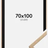 Ramme Oslo Eg 70x100 cm - Passepartout Sort 62x85 cm