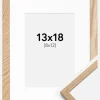 Ramme Oslo Eg 13x18 cm - Passepartout Hvid 9x13 cm