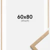 Ramme Oslo Eg 60x80 cm - Passepartout Hvid 50x70 cm