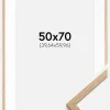 Ramme Oslo Eg 50x70 cm - Passepartout Hvid 16x24 inches
