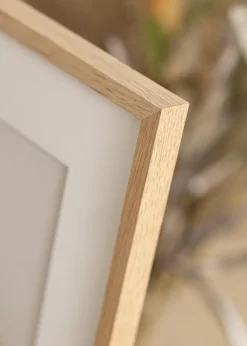 Ramme Oslo Eg 50x70 cm - Passepartout Hvid 16x24 inches