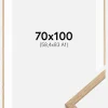 Ramme Oslo Eg 70x100 cm - Passepartout Hvid 59,4x84 cm (A1)