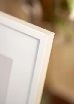 Ramme Oslo Hvid - Valgfri Størrelse (Akrylglas)