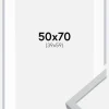 Ramme Oslo Hvid 50x70 cm - Passepartout Hvid 40x60 cm